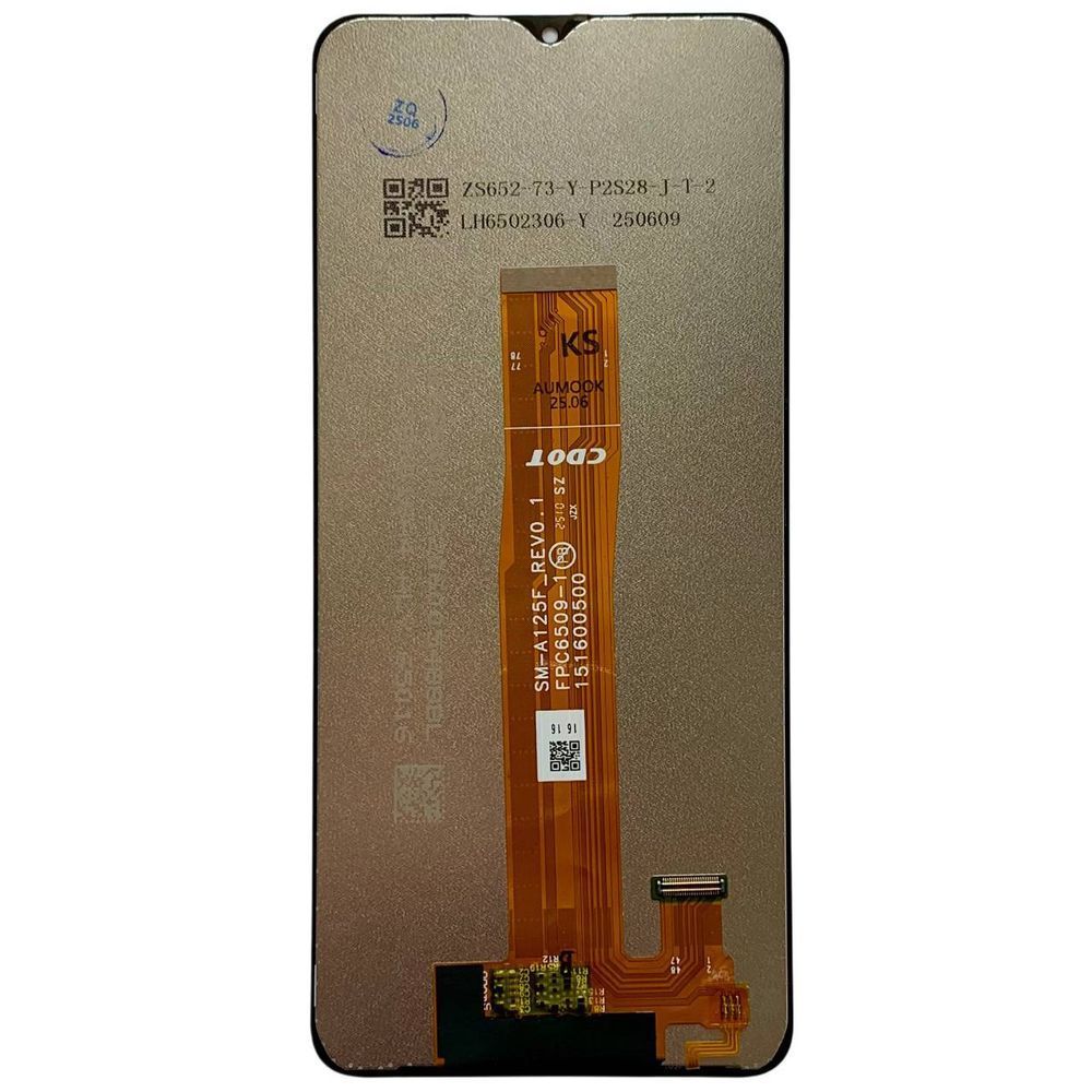 Дисплей для Samsung A125F Galaxy A12 2020 black (A125F_REV0.1) з чорним тачскріном, Original (China) 1119977 фото