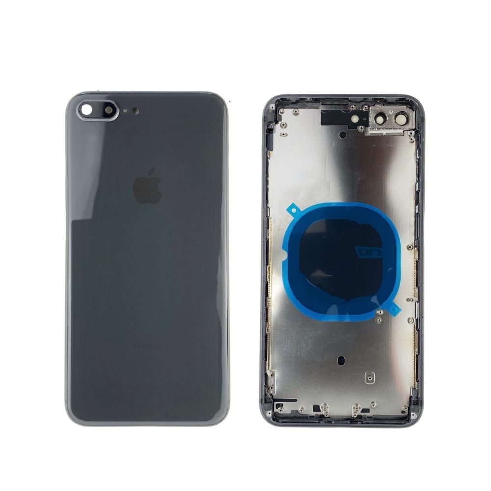 Корпус для iPhone 8 Plus Black в зборі з тримачем SIM та кнопками, USA 130132 фото
