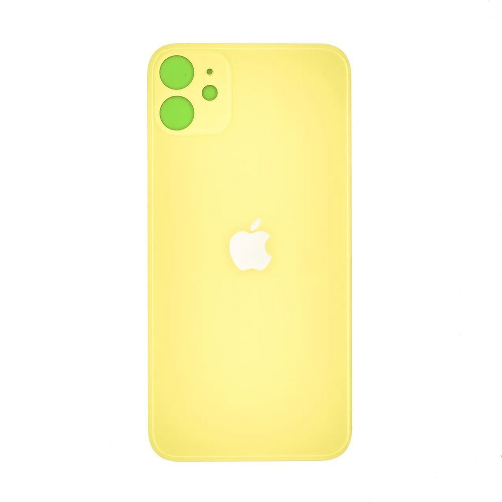 Задня кришка корпусу iPhone 11 Yellow (великий виріз під камеру), Original (China) 150964 фото