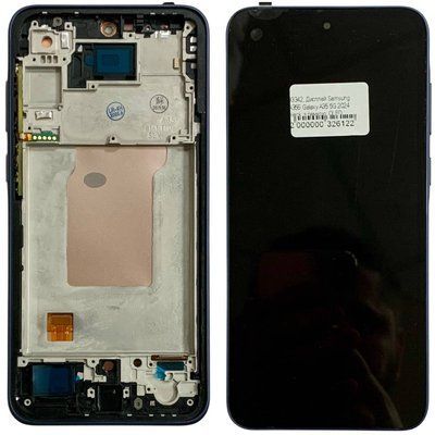 Дисплей для Samsung A356 Galaxy A35 5G 2024 з чорним тачскріном та корпусною рамкою, OLED 83342 фото