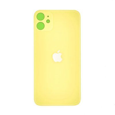 Задня кришка корпусу iPhone 11 Yellow (великий виріз під камеру), Original (China) 150964 фото