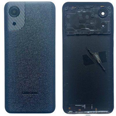 Задня кришка Samsung A032 Galaxy A03 Core 2021 black (зі склом камери) 53209 фото