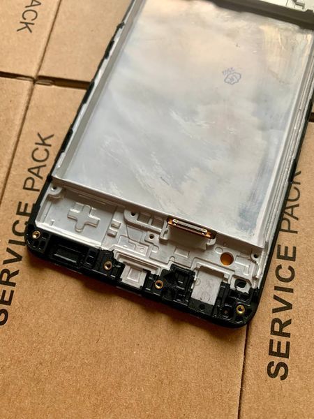Дисплей для Samsung A225 Galaxy A22 (2021) з чорним тачскріном і корпусною рамкою, OLED 36939 фото