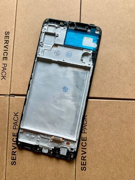 Дисплей для Samsung A225 Galaxy A22 (2021) з чорним тачскріном і корпусною рамкою, OLED 36939 фото