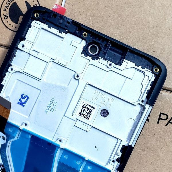 Дисплей для Motorola Moto G51 5G з чорним тачскріном та корпусною рамкою, Original (PRC) 101296 фото
