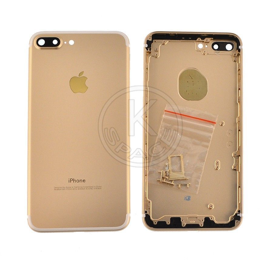 Корпус для iPhone 7 Plus Gold в зборі з тримачем SIM та кнопками, EU 070948 фото
