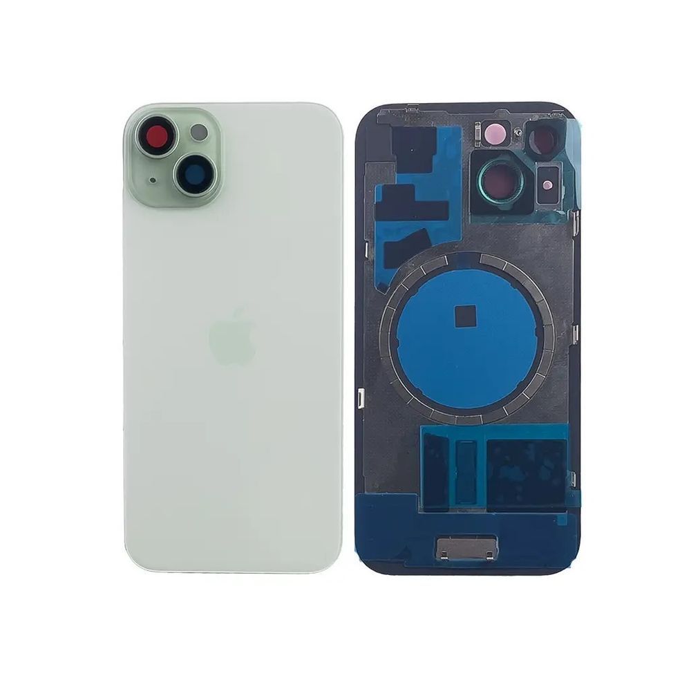 Задня кришка корпусу iPhone 15 Green в зборі зі склом камери та магнітами 0564254 фото