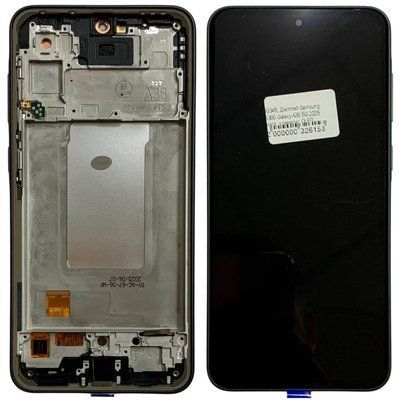 Дисплей для Samsung A366 Galaxy A36 5G 2025 з чорним тачскріном та корпусною рамкою, OLED 83345 фото