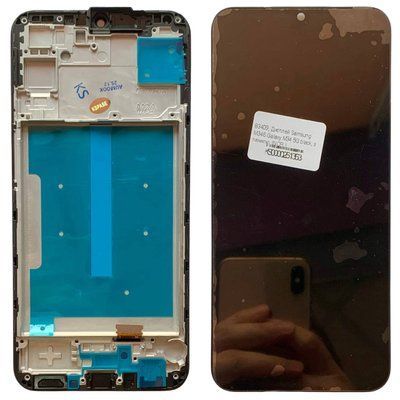 Дисплей для Samsung M346 Galaxy M34 5G з чорним тачскріном та корпусною рамкою, INCELL 83409 фото