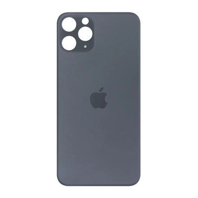 Задня кришка корпусу iPhone 11 Pro Space Gray (великий виріз під камеру), Original (China) 1408669 фото