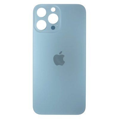 Задня кришка корпусу iPhone 13 Pro Max Blue (великий виріз під камеру), Original (China) 1408673 фото