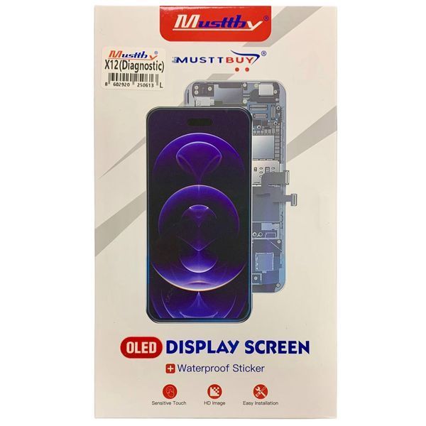 Дисплей для iPhone 12 | iPhone 12 Pro з чорним тачскріном, Musttby OLED 150978 фото