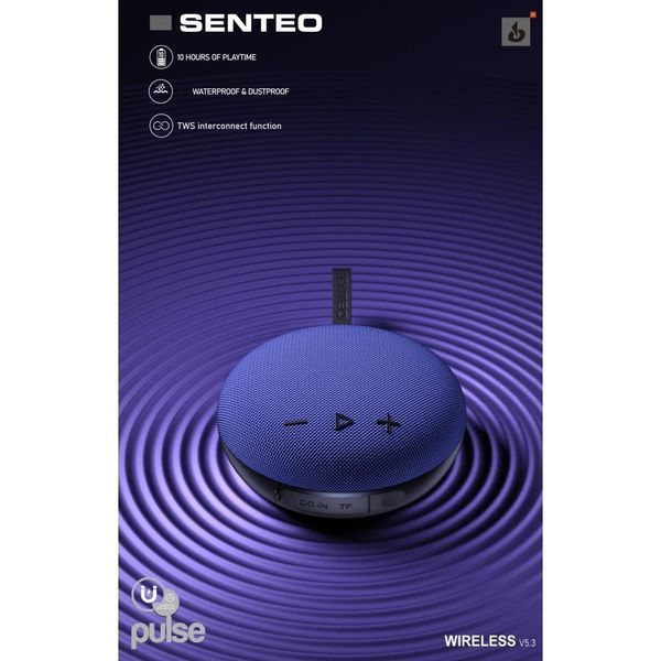 Колонка Bluetooth SENTEO Pulse dark blue 40239 фото