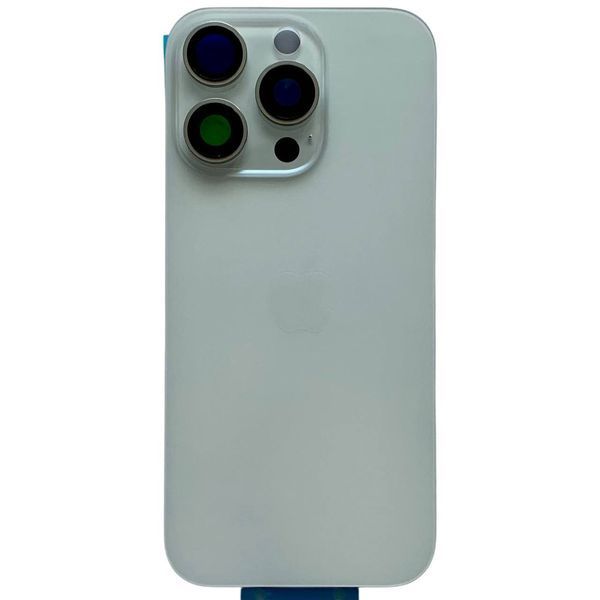 Задня кришка корпусу iPhone 16 Pro White (зі склом камери, MagSafe), Original (China) 561067 фото