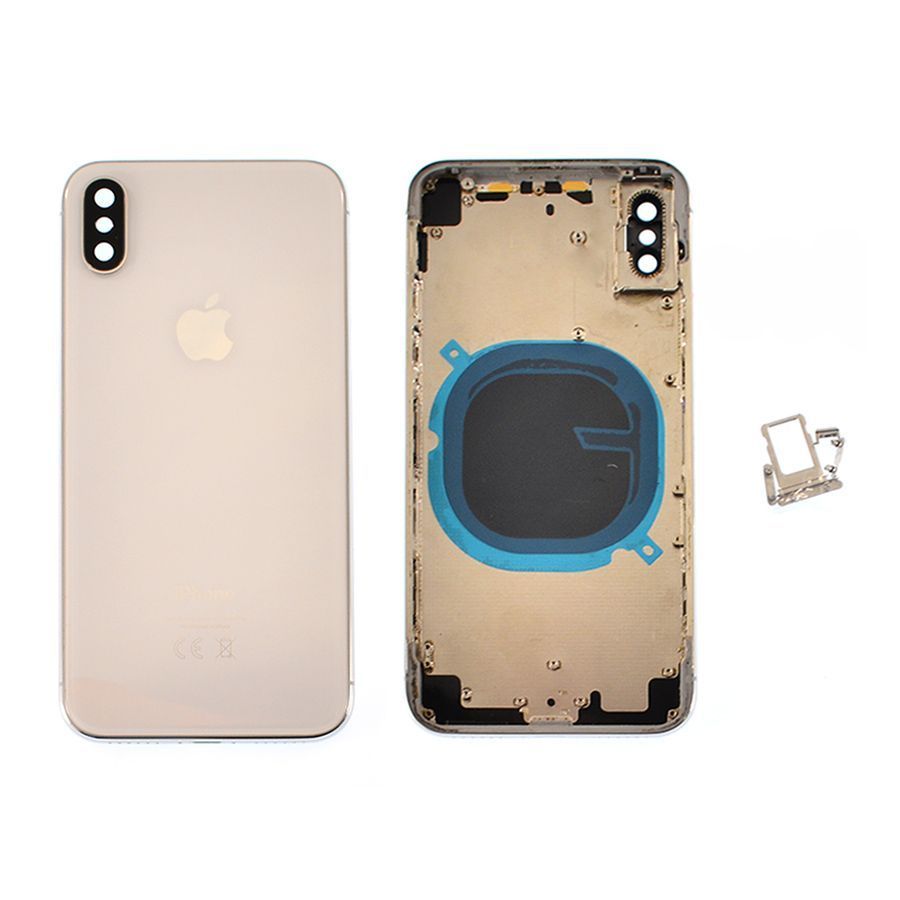 Корпус для iPhone X White в зборі з тримачем SIM та кнопками, USA 150929 фото