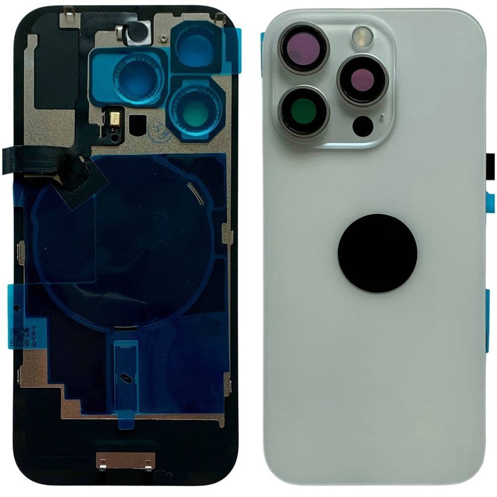 Задня кришка корпусу iPhone 16 Pro White (зі склом камери, MagSafe, NFC), Original (China) 561052 фото