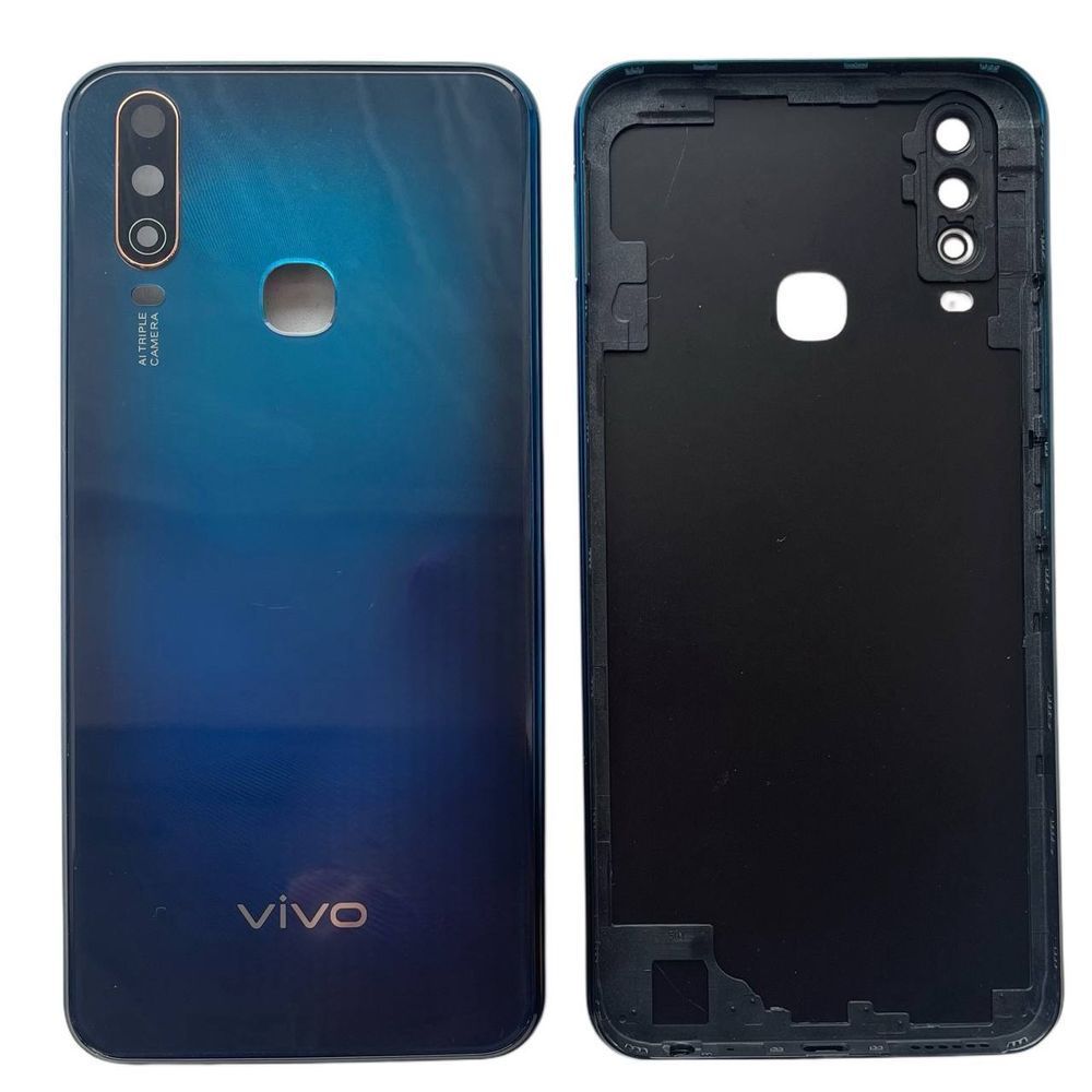 Задня кришка Vivo Y15 blue (зі склом камери) 554528 фото