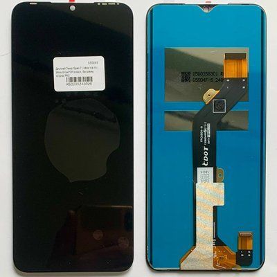 Дисплей для Tecno Spark 7 з чорним тачскріном, Origina (China) 555666 фото