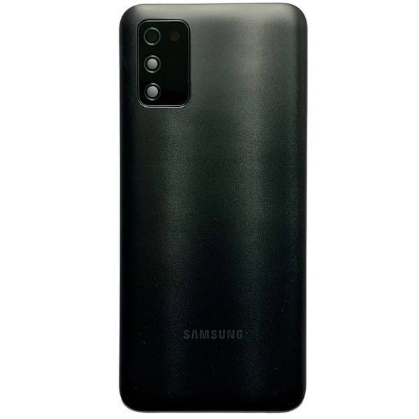 Задня кришка Samsung A037 Galaxy A03s 2021 black (зі склом камери)  53211 фото
