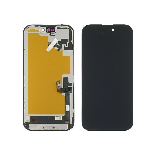 Дисплей для Apple iPhone 16 з чорним тачскрином 60Hz (без помилки) GXQC-Super OLED SOFT Service Pack 51620 фото