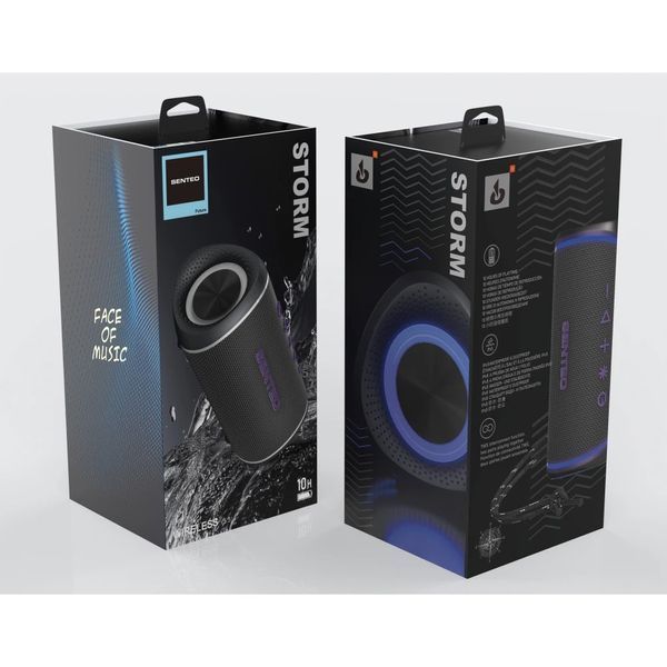 Колонка Bluetooth SENTEO Storm black-purple 40240 фото