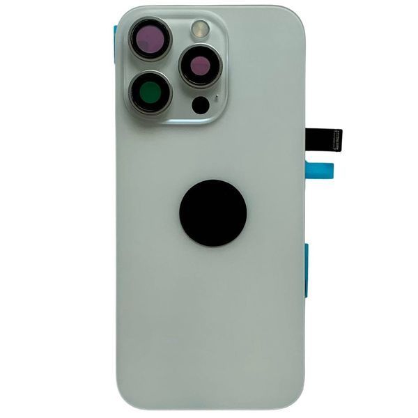 Задня кришка корпусу iPhone 16 Pro White (зі склом камери, MagSafe, NFC), Original (China) 561052 фото