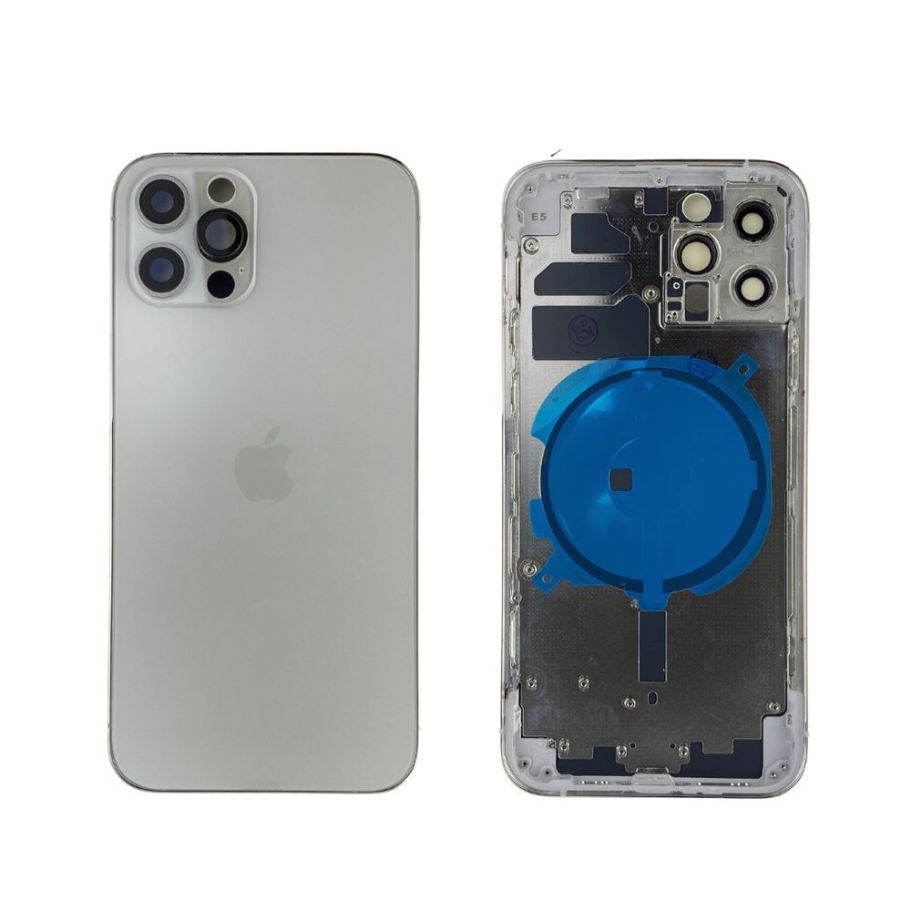 Корпус для iPhone 12 Pro White в зборі з тримачем SIM та кнопками, EU 105416 фото