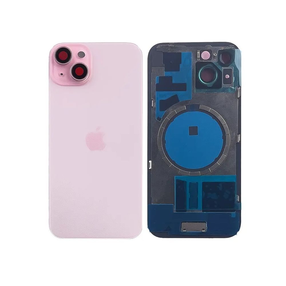 Задня кришка корпусу iPhone 15 Pink в зборі зі склом камери та магнітами 0177017 фото