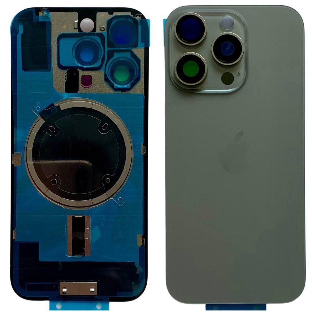 Задня кришка корпусу iPhone 16 Pro Gray (зі склом камери, MagSafe), Original (China) 561066 фото