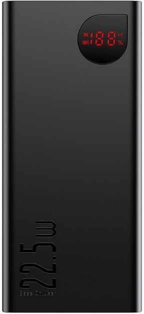 Power Bank Baseus Adaman Metal 22.5W QC3.0+PD3.0 20000mAh Black 25771 фото