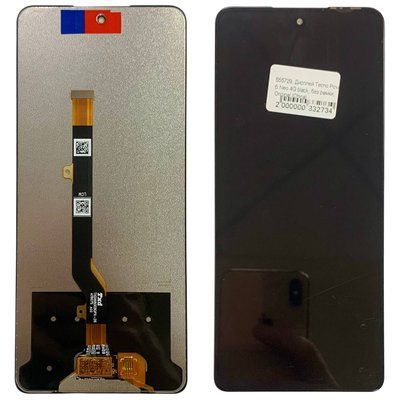 Дисплей для Tecno Pova 6 Neo 4G з чорним тачскріном, Original (China) 555729 фото