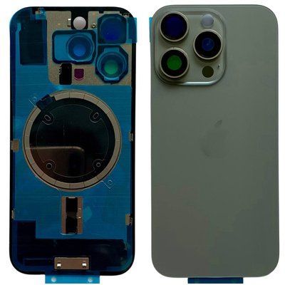 Задня кришка корпусу iPhone 16 Pro Gray (зі склом камери, MagSafe), Original (China) 561066 фото