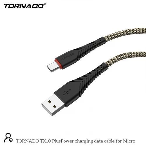 Кабель Tornado TX10 Nylon 2.4A USB to Micro 1m 01050497 фото