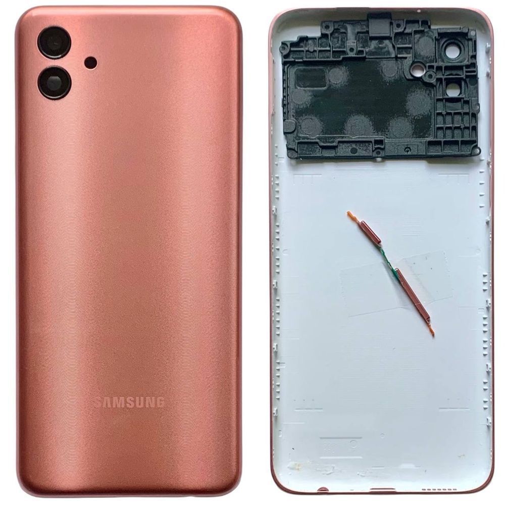 Задня кришка Samsung A045 Galaxy A04 2022 gold (зі склом камери) 53215 фото