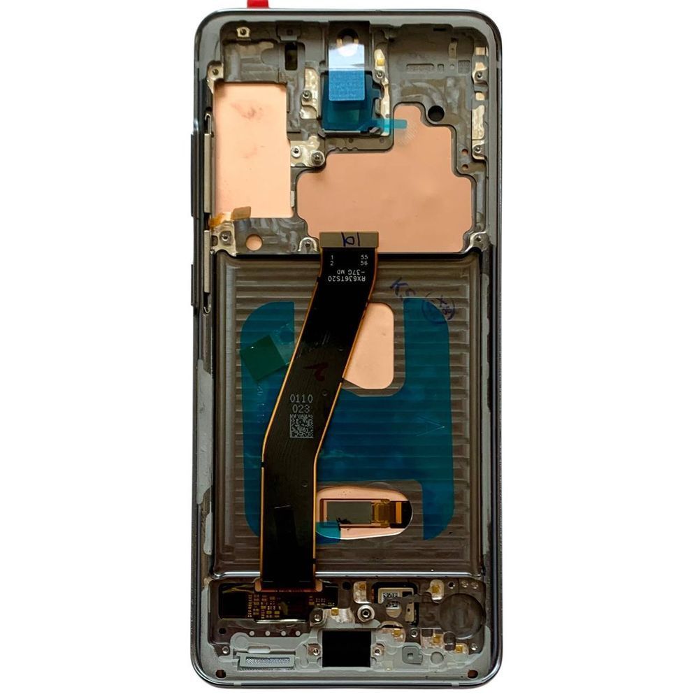 Дисплей для Samsung G980 | G981 Galaxy S20 з чорним тачскріном та чорною корпусною рамкою, OLED 14053651 фото
