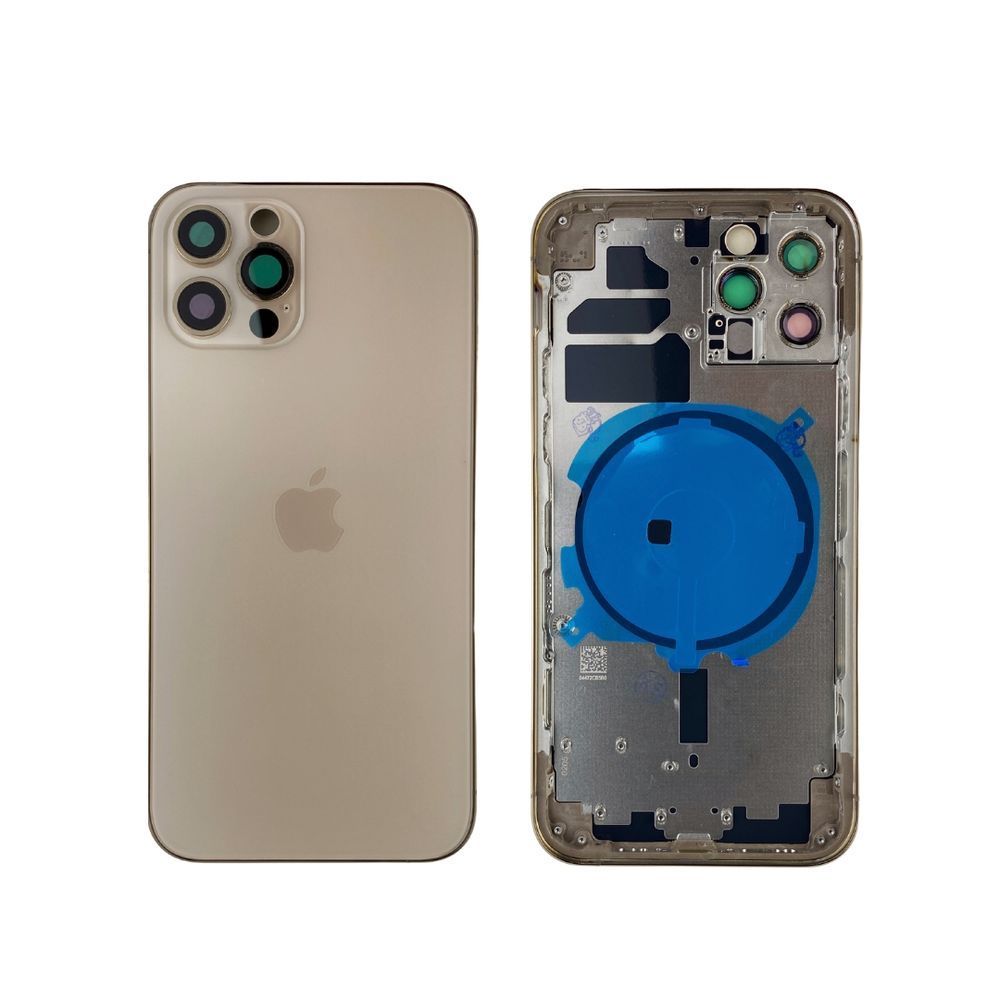 Корпус для iPhone 12 Pro Gold в зборі з тримачем SIM та кнопками, EU 105417 фото