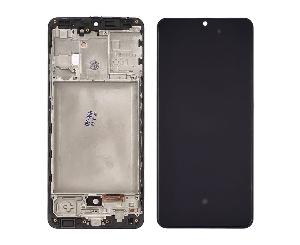 Дисплей для Samsung A315 Galaxy A31 (2020) з чорним тачскріном і корпусною рамкою, OLED 35315 фото