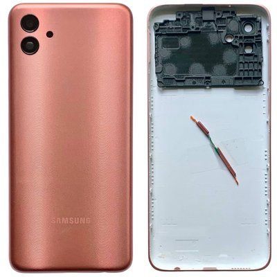 Задня кришка Samsung A045 Galaxy A04 2022 gold (зі склом камери) 53215 фото