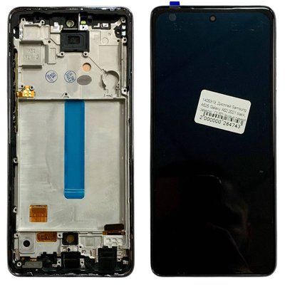 Дисплей для Samsung A525 | 526 | A528 Galaxy A52 з чорним тачскріном і корпусною рамкою, OLED 1405313 фото