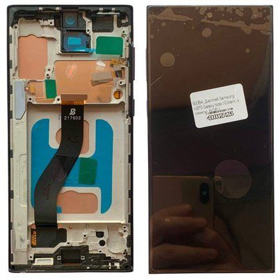 Дисплей для Samsung N970 Galaxy Note 10 з чорним тачскріном та корпусною рамкою, INCELL 83394 фото