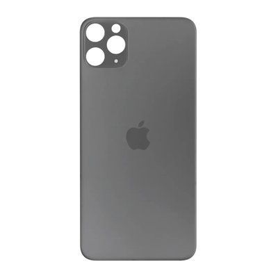 Задня кришка корпусу iPhone 11 Pro Max Space Gray (великий виріз під камеру), Original (China) 150965 фото