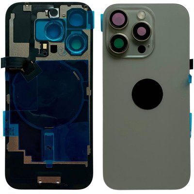 Задня кришка корпусу iPhone 16 Pro Gray (зі склом камери, MagSafe, NFC), Original (China) 561054 фото