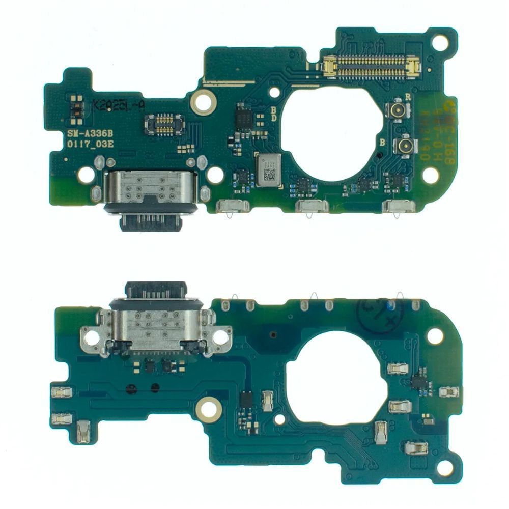 Роз'єм зарядки для Samsung A336B Galaxy A33 5G на платі з мікрофоном та компонентами, Original 062185 фото