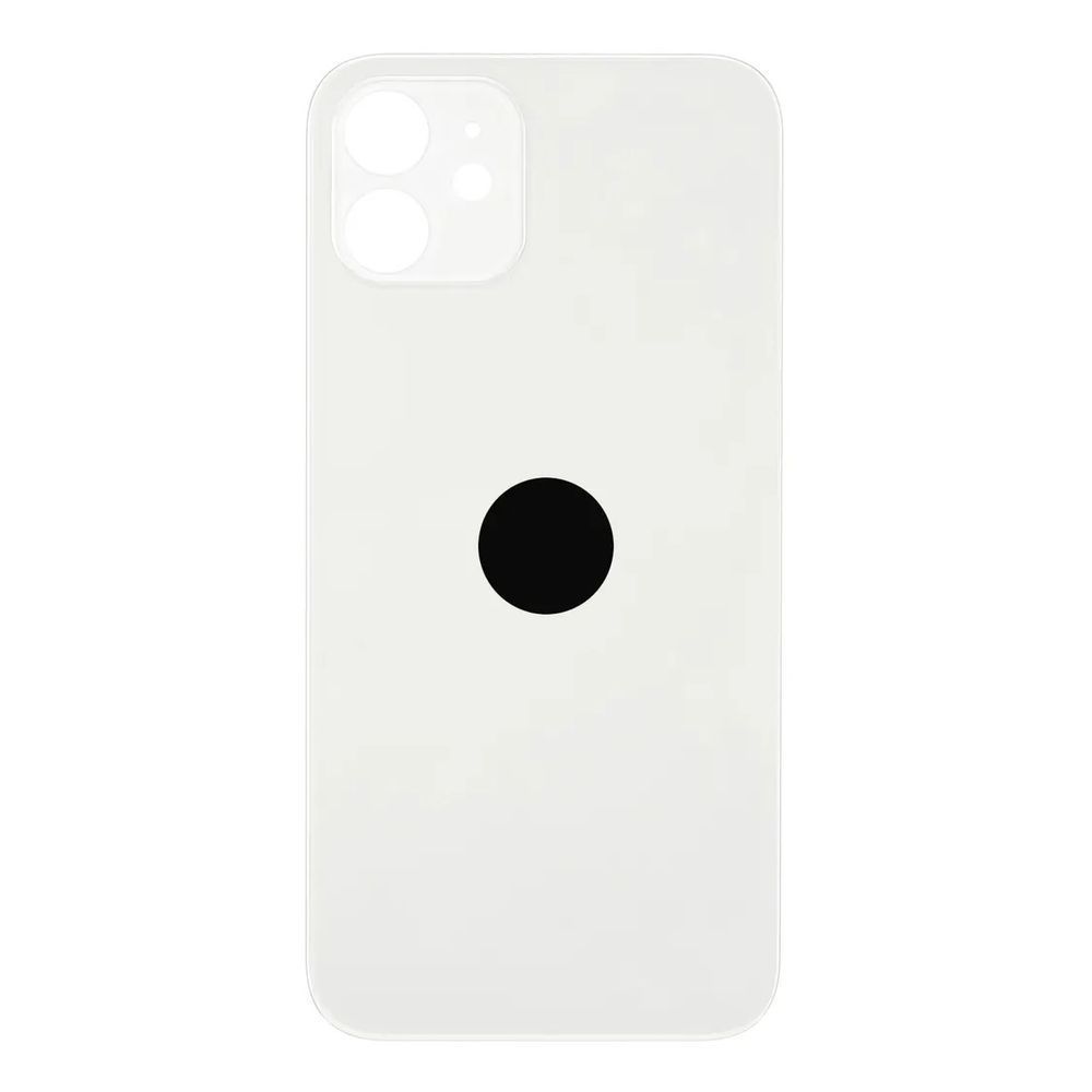 Задня кришка корпусу iPhone 12 White (великий виріз під камеру), Original (China) 150941 фото