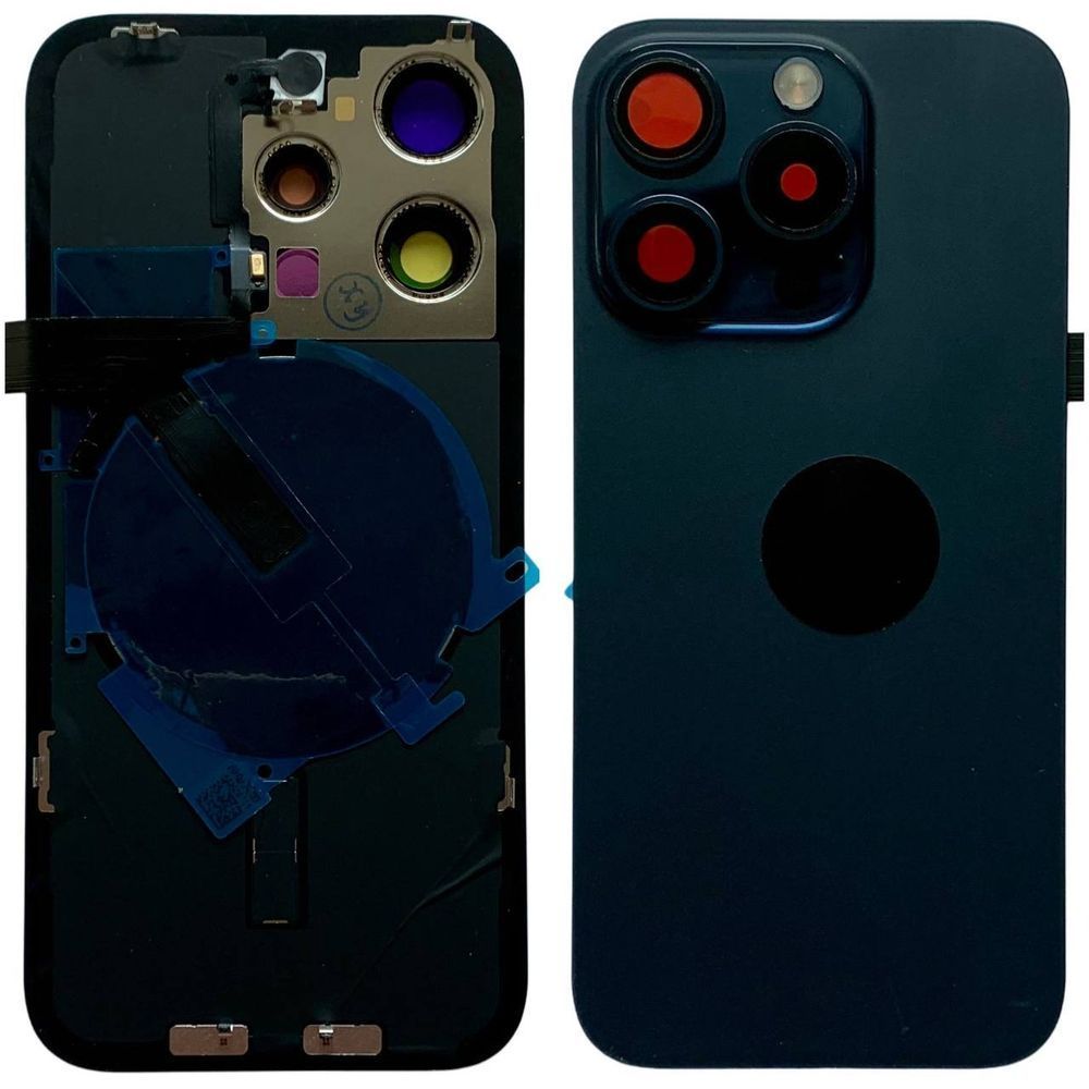 Задня кришка корпусу iPhone 15 Pro Blue (зі склом камери, MagSafe, NFC), Original (China) 648165 фото