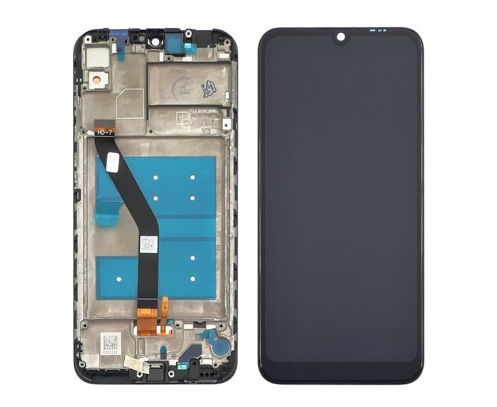 Дисплей для Huawei Honor 8A (JAT-LX1, JAT-L29) з чорним тачскріном і корпусною рамкою 32221 фото