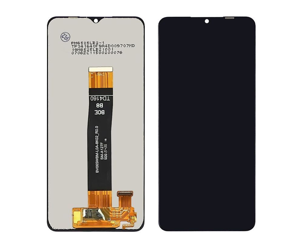 Дисплей для Samsung A127F Galaxy A12S (2021) з чорним тачскріном IPS 40532 фото