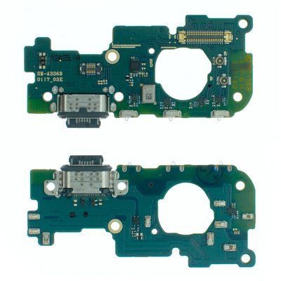 Роз'єм зарядки для Samsung A336B Galaxy A33 5G на платі з мікрофоном та компонентами, Original 062185 фото