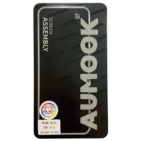 Дисплей для iPhone X з чорним тачскріном, AUMOOK Prime HARD OLED 150983 фото