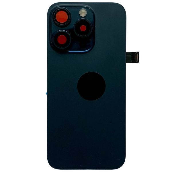 Задня кришка корпусу iPhone 15 Pro Blue (зі склом камери, MagSafe, NFC), Original (China) 648165 фото